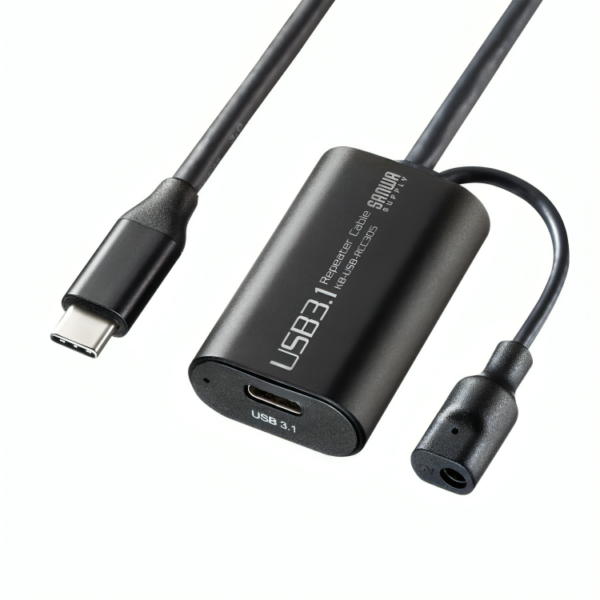 Sanwa Supply 5m Extension USB 3.1 Type C-Type C Active Repeater Cable KB-USB