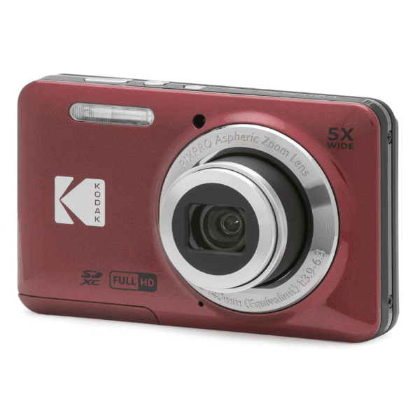 KODAK PIXPRO FZ55-RD 16MP Digital Camera 5X Optical Zoom 28mm Wide Angle 1080P Full HD