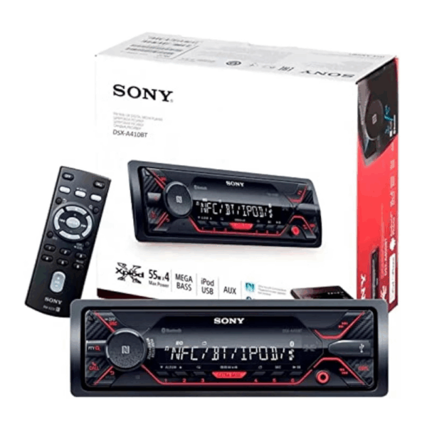 Sony DSX-A410BT Single Din Bluetooth Front USB AUX Car Stereo
