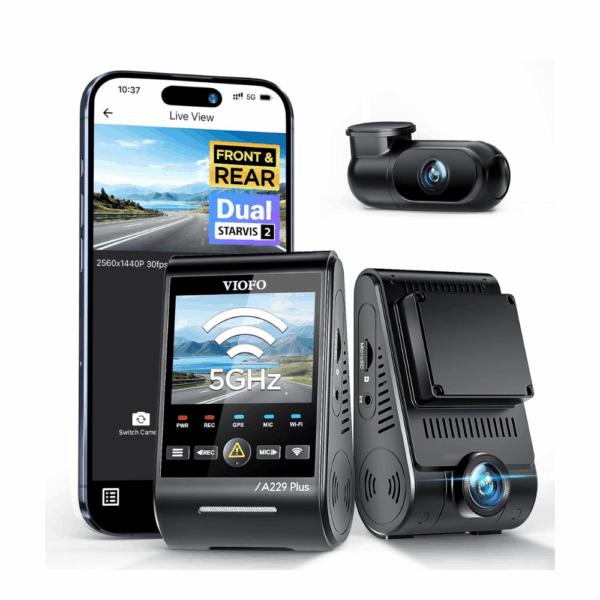VIOFO A229 Plus Dash Cam Front and Rear