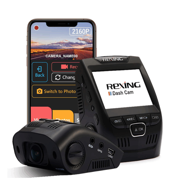 REXING V1 - 4K Ultra HD Car Dash Cam 2.4" LCD Screen