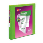 Avery Durable View 3 Ring Binder,1 Inch Slant Rings