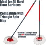 Mop Replace Head [ 3 Pack ] Mop Refills Compatible with Triangle Spin Mop - Image 3