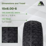 MARASTAR 21446-2PK 15x6.00-6 Tire - Image 2