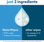 WaterWipes Plastic-Free Original Baby Wipes, 99.9% Water Based Wipes - Image 3