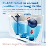 Vacplus Automatic Toilet Bowl Cleaner Tablets, Bathroom Toilet Tank Cleaner (12 PACK) - Image 2