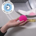 S&T INC. Reusable Dryer Balls, Fabric Softener for Laundry, Pink - Image 2
