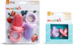 Munchkin® Fresh Food Feeder and Pacifier Teething Set, Coral/Purple - Image 3