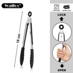 Kitchen Tongs, Walfos Silicone Cooking Tongs - Image 2