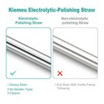 Short Metal Straws for Cocktails,Small Reusable Straws for Kids - Image 2