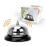 Reception Call Bell Stainless Steel Hand Held Desk Service Bell Attention Call Ringer