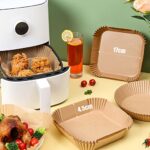Craftsboys Air Fryer Liners, 6.3 inch Disposable Parchment Paper Liners - Image 3