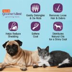 HARTZ, Groomer’s Best Small Slicker Brush for Cats and Small Dogs, Black/Violet, 1 Count - Image 5