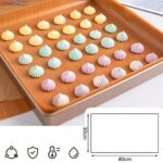 X-BLTU Silicone Baking Mats Non Stick Reusable, Baking Mat Sheet Baking Tray Liner Set 30 * 40cm 6 Sheets - Image 3