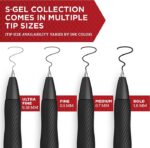 SHARPIE S-Gel, Gel Pens, Medium Point (0.7mm), Black Ink Gel Pen